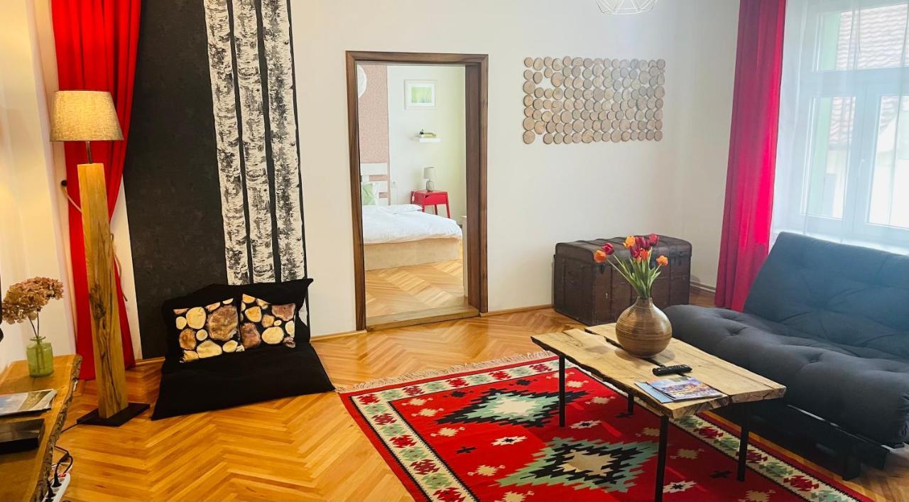 Spacious Stylish Apartment In Old Town 锡比乌 外观 照片